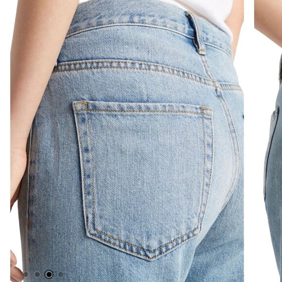 Club Monaco Relaxed Slim Cropped Jeans Antique Blue Wash Size 27 - Picture 5 of 9